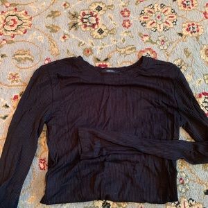 Black long sleeve top